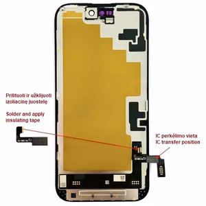 LTPO Soft OLED ekrāns iPhone 16, 60 Hz