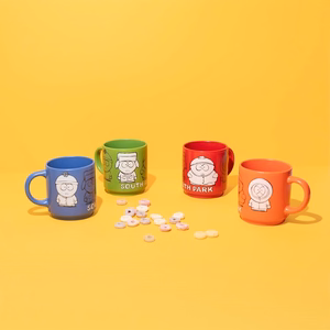 South Park 4 keramikas krūžu komplekts ar statīvu, 300 ml