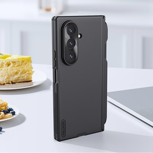 Nillkin Super Frosted Shield Fold Magnētiskais viedtālruņa apvalks priekš Samsung Galaxy Z Fold 7, saderīgs ar MagSafe, ar S Pen Space - melns