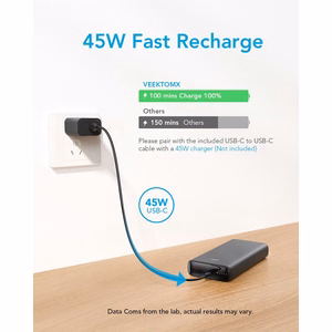 Powerbank Veger T100 (W2032C-100) PD QC3.0 5A 100W 20000 mAh black