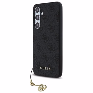 Guess GUHCS24FEGF4GGR S24 FE S721 pelēks/pelēks cietais apvalks 4G Piekariņu Kolekcija