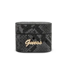 Guess GUACAPPUNSSMLBK AirPods Pro apvalks melns/melns Python kolekcija
