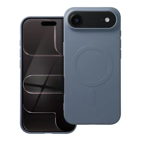 SILICONE MAG APVALKS (liels caurums) saderīgs ar MagSafe IPHONE 17 Air gaiši zila