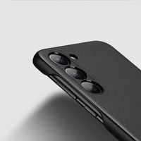 Dux Ducis Grit viedtālruņa apvalks Samsung Galaxy S23+ elegants apvalks no mākslīgās ādas melna