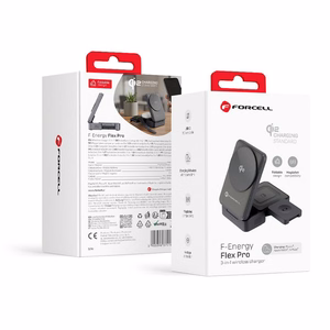 Bezvadu charging station Forcell 3in1 (F-05) (MagSafe) (Phone; Pods; Watch) 15W