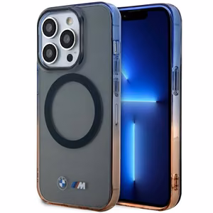 Apvalks BMW BMHMP14LHTGE iPhone 14 Pro 6.1" pelēks/pelēks cietais apvalks Gradients Buferis MagSafe