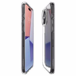 Spigen Crystal Hybrid viedtālruņa apvalks iPhone 15 Pro - caurspīdīgs