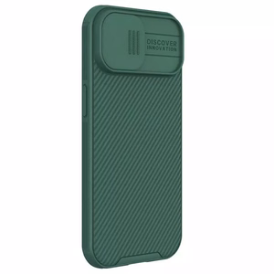Nillkin CamShield Pro PC+TPU viedtālruņa apvalks Iphone 15 Plus zaļš