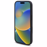 Guess GUHMP16LP4ROPEMCK iPhone 16 Pro 6.3" melns/melns cietais apvalks 4G Ziedu Druka Magnētiskais