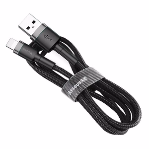 Baseus Cafule USB Lightning Cable 2.4A 0.5m (Gray+Black)