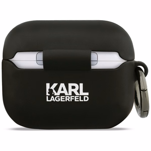 Karl Lagerfeld Silicone Karl Head 3D macins AirPods Pro 3 - melns