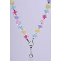 COLORFUL tālruņa siksniņa, tālruņa piekariņš / auklas garums 120 cm (60 cm cilpā) / ap kaklu – daudzkrāsains