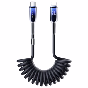 USB-C - Lightning kabelis Joyroom S-A43 30W 1.5m melns