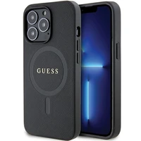 Guess GUHMP13XPSAHMCK iPhone 13 Pro Max 6.7" melns/melns hardcase Saffiano MagSafe