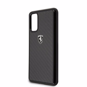 Ferrari Cietais apvalks FEHCAHCS62BK S20 G980 melns/melns Carbon Heritage