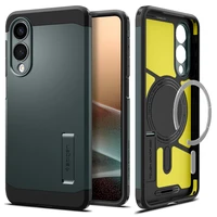 Spigen Tough Armor magnētiskais viedtālruņa apvalks Samsung Galaxy S25 Edge - zaļš/melns