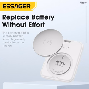Essager Tag balts inteliģentais Bluetooth meklētājs / izsekotājs kulons