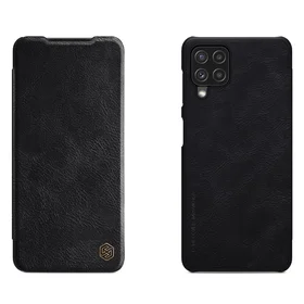 Nillkin Qin ādas apvalks Samsung Galaxy A22 4G melns