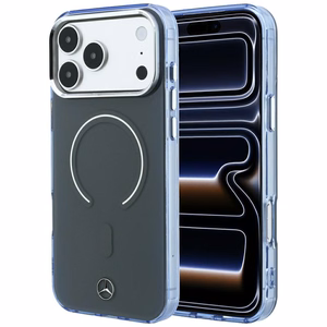 Mercedes Double Layer Iconic Logo vāciņš modelim iPhone 18 Pro Max / 17 Pro Max, saderīgs ar MagSafe – tumši pelēks