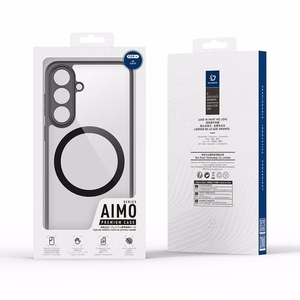 Ar MagSafe saderīgs DUX DUCIS AIMO MAG maciņš SAMSUNG S26 FE, melns