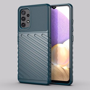 Thunder Case elastīgs izturīgs izturīgs apvalks TPU viedtālruņa apvalks Samsung Galaxy A72 4G zaļš