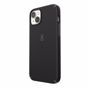 Speck CandyShell Pro + MagSafe vāciņš ierīcei iPhone 14 Plus, ar Microban pretmikrobu aizsardzību, “Black / Slate Grey” krāsu kombinācija