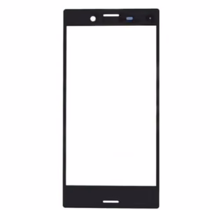 Ārējais ekrāna stikls priekš Sony Xperia X Compact F5321, melns / pelēks, HQ