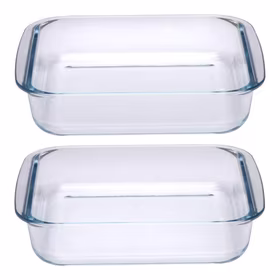 Alpina - Set of glass ovenproof dishes (2 pieces)