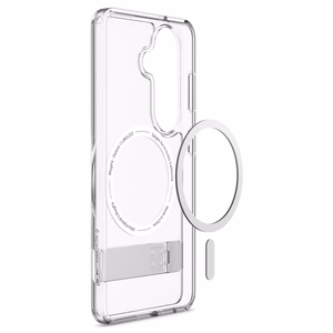 Spigen Ultra Hybrid S Mag MagSafe maciņš priekš Samsung Galaxy S26+ - caurspīdīgs un balts