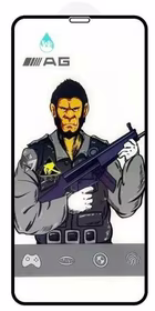 Screen protection glass "ESD Anti-Fingerprint Frosted" Samsung S901 S22/S911 S23 melns bulk