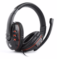 Gembird GHS-402 headphones/headset Wired Head-band Gaming melns
