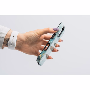 FORCELL F-PROTECT Mirage, militārā standarta pārbaudīts viedtālruņa apvalks ar MagSafe, piemērots IPHONE 15, zaļā marmora krāsā