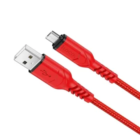 Kabelis USB-A uz Micro USB Hoco 2,4A 1 m X59 sarkans