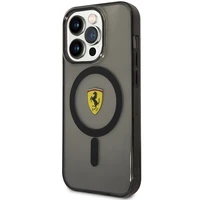 Ferrari FEHMP14LUKK iPhone 14 Pro 6.1" melns/melns cietais apvalks Translucent Magnētiskais