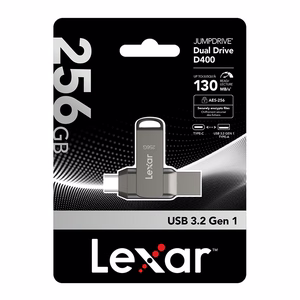 Zibatmiņa Lexar Dual Type-C un Type-A USB 3.1 256GB