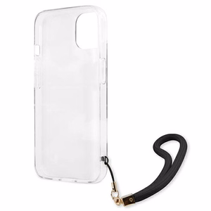 Guess GUHCP13SKCABBK iPhone 13 mini 5.4" melns/melns cietais apvalks Camo Siksnas Kolekcija