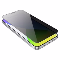 Borofone aizsargstikls BF7 Diamond Armor pilnekrāna Anti-spy Iphone 12/12 Pro - 10 gabali