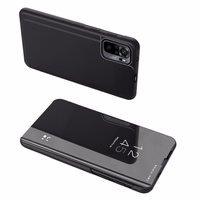 Jauns Clear View Case flip apvalks ar statīvu Xiaomi Redmi Note 11 Pro+ 5G (China) / 11 Pro 5G (China) / Mi11i HyperCharge / Poco X4 NFC 5G melns