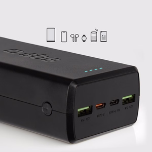 Внешний аккумулятор SBS TTBB30000PD20K 30000 mAh 2 x USB-C 2 x USB-A - чёрный