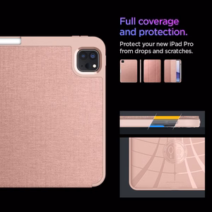 Spigen Urban Fit maciņš iPad Pro 11 collu 5 / 6 / 2024-2025 rozā