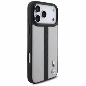 BMW M Perforated Stripe Logo MagSafe Чехол для iPhone 17 Pro Max - серый