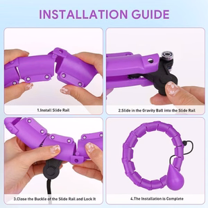 Smart Hula Hoop M1 vingrošanas riņķis, violets