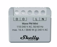 Shelly Qubino Wave PM Mini Smart switch pelēks