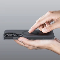 Benks magnētiskais Lucid Armor viedtālruņa apvalks (0045) Samsung Galaxy S25 Plus Ultra, melns