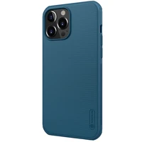 Nillkin Super Frosted Shield Pro izturīgs vāciņš iPhone 13 Pro Max - zils