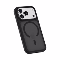 Benks Magnetic Mist maciņš ar metāla rāmi (K070) iPhone 17 Pro Max melns (Camera Control poga)