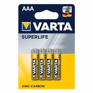 VARTA R3 (AAA) Superlife cinka baterijas, 4 gab.