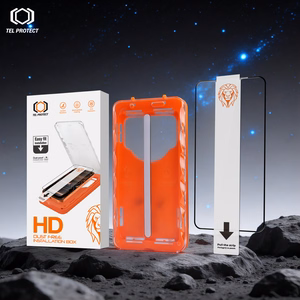 Tel Protect Dust-Free Easy Fit HD Titan rūdīts stikls priekš Iphone 16 Pro/17 melns