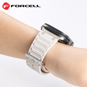 FORCELL F-DESIGN FA06 silikona siksniņa APPLE pulkstenim 38 / 40 / 41 mm melna