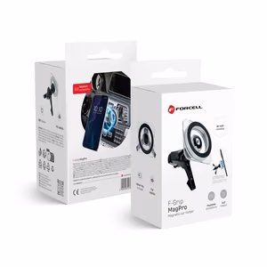 Магнитный автомобильный держатель телефона совместимый с MagSafe Forcell F-Grip MagPro воздуховод чёрный